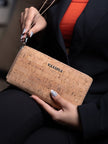 H&T Womens Wallet in Cork - Natural -  KAAMNA