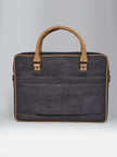 Laptop Bag with Tab In Black Cork -  KAAMNA