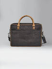 Laptop Bag with Tab In Black Cork -  KAAMNA