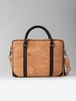 Slim Laptop Bag in Natural Cork -  KAAMNA