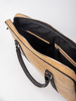 Slim Laptop Bag in Natural Cork -  KAAMNA