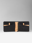 Black Cork Bifold Wallet -  KAAMNA