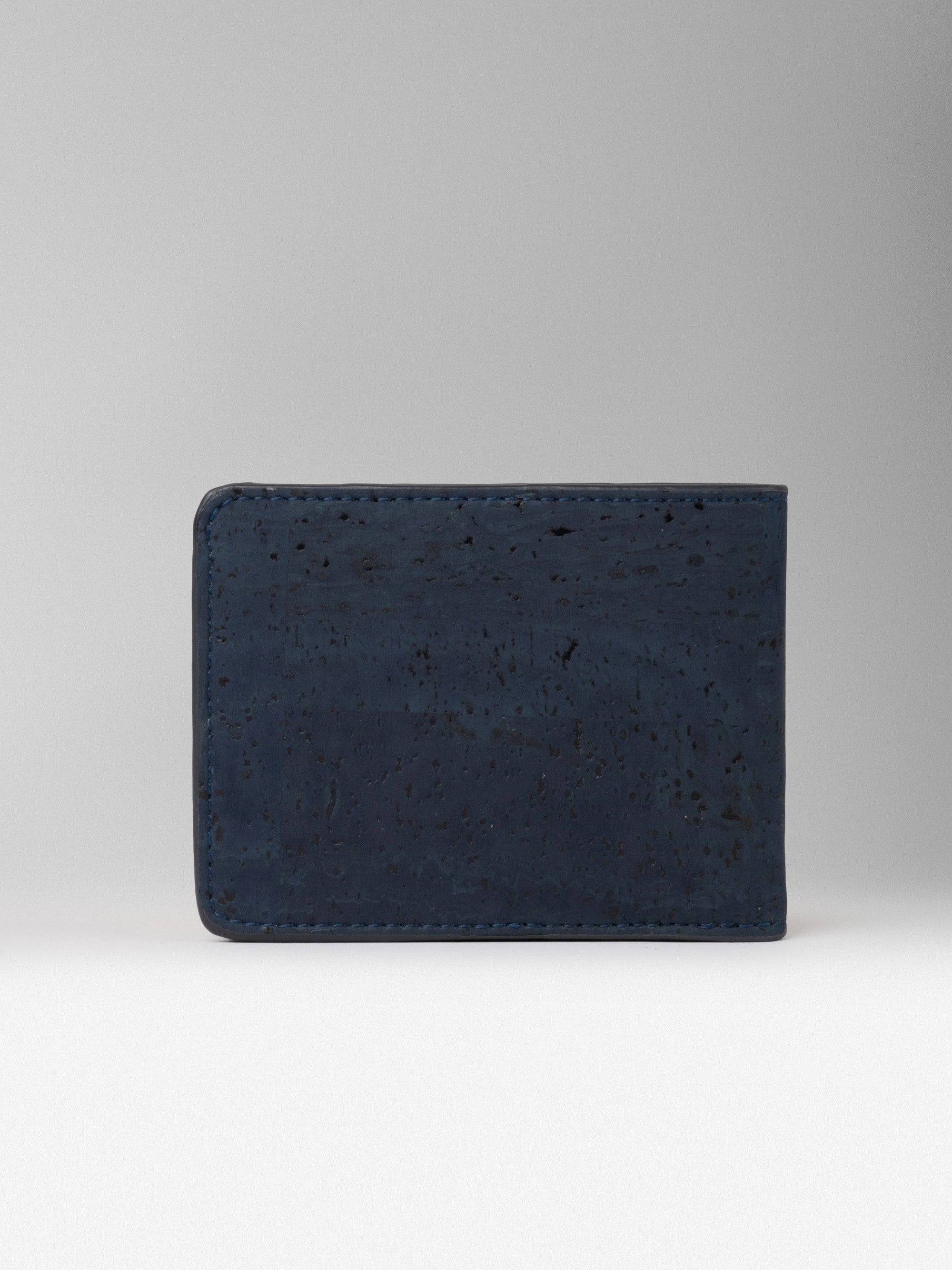 Blue Cork Bifold Wallet -  KAAMNA