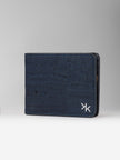 Blue Cork Bifold Wallet -  KAAMNA