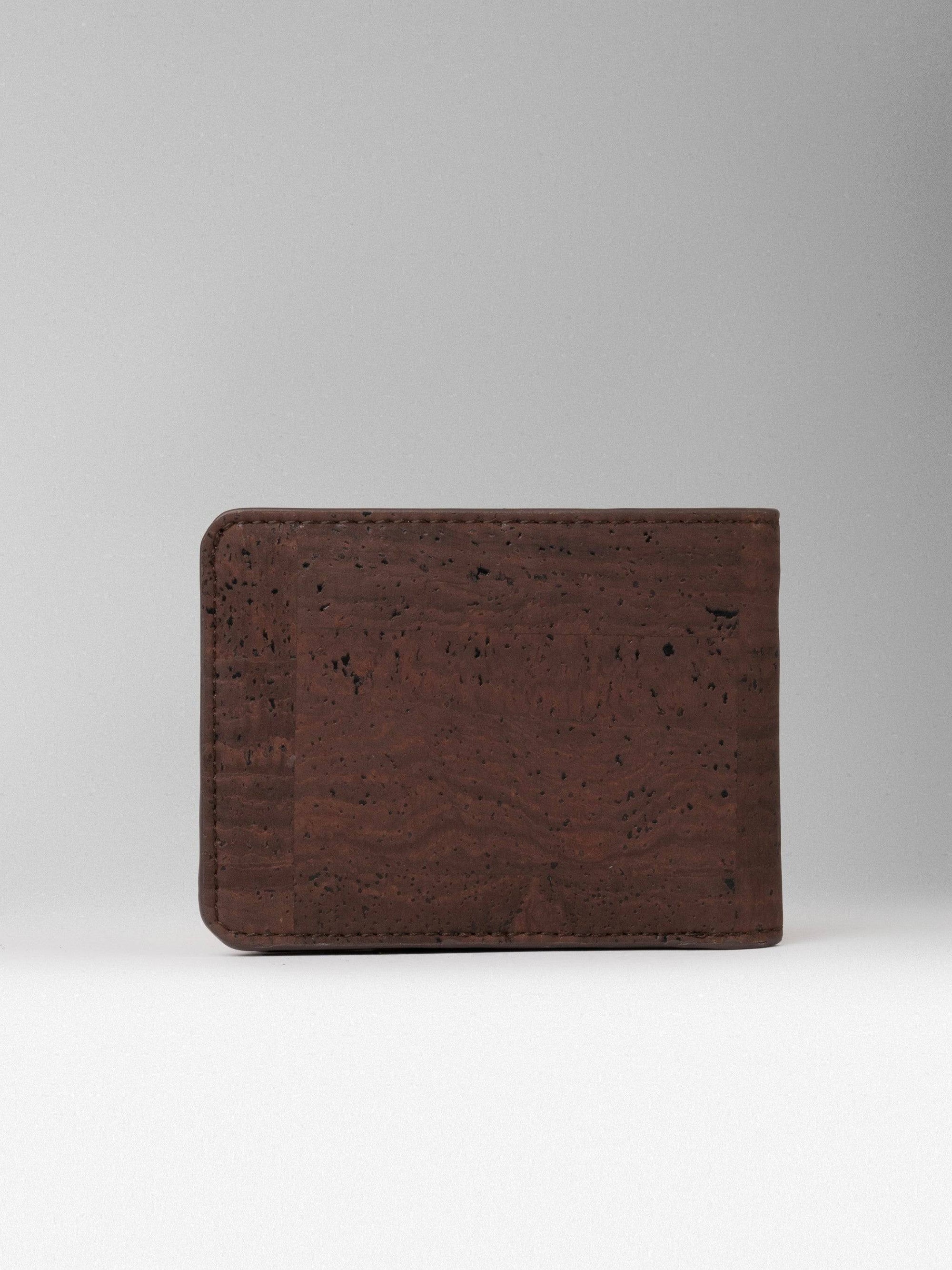 Brown Cork Bifold Wallet -  KAAMNA