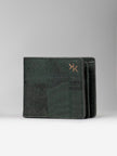 Forest Green Cork Bifold Flap Wallet -  KAAMNA