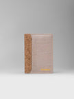 Passport Holder In Pearl White Cork -  KAAMNA