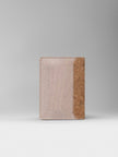 Passport Holder In Pearl White Cork -  KAAMNA